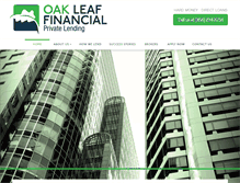 Tablet Screenshot of oakleaffinancialllc.com